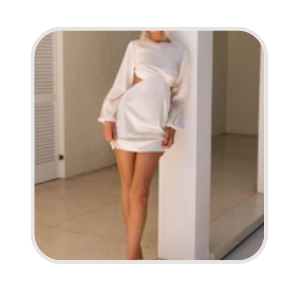 Peppermayo first dance satin backless mini dress
